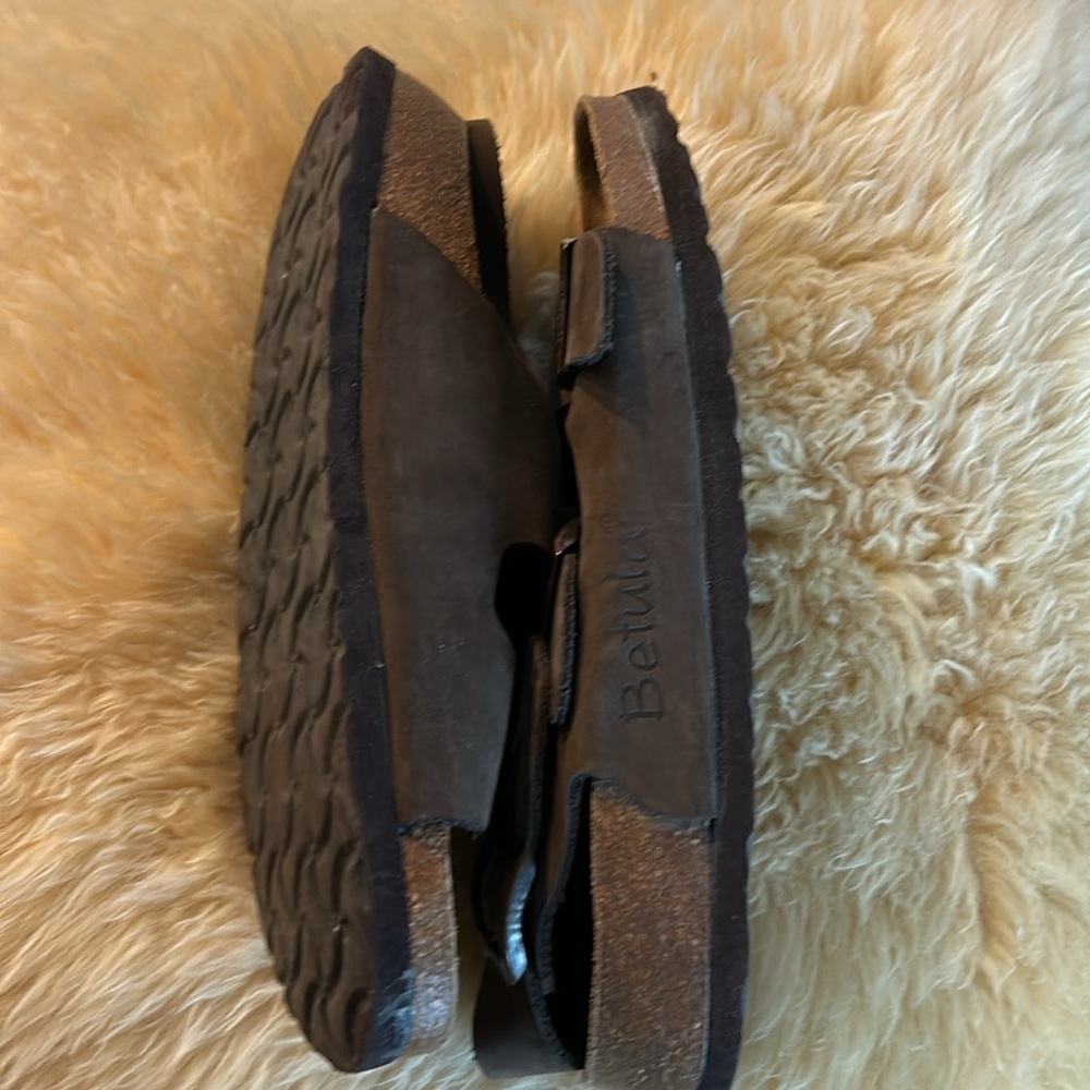 Birkenstock Brown Brush Leather 39 Arizona Sandals. - Picture 7 of 10
